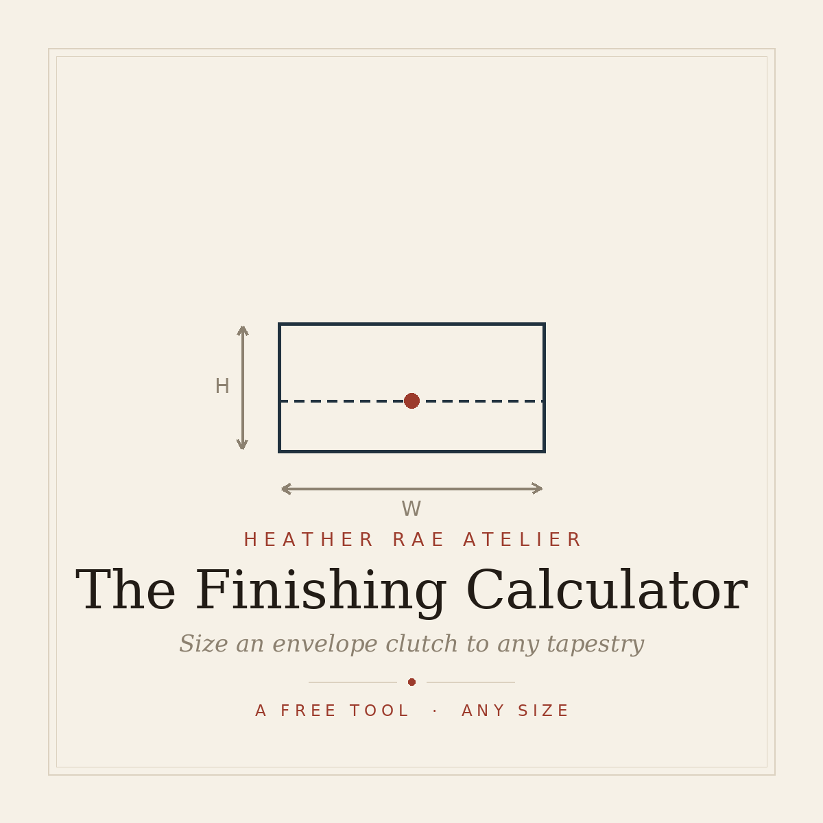 The Envelope Clutch Finishing Calculator