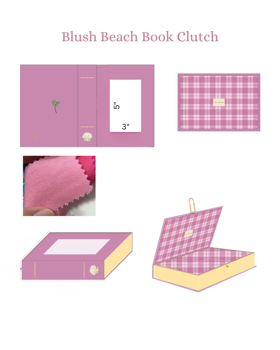 Blush Beach Clutch