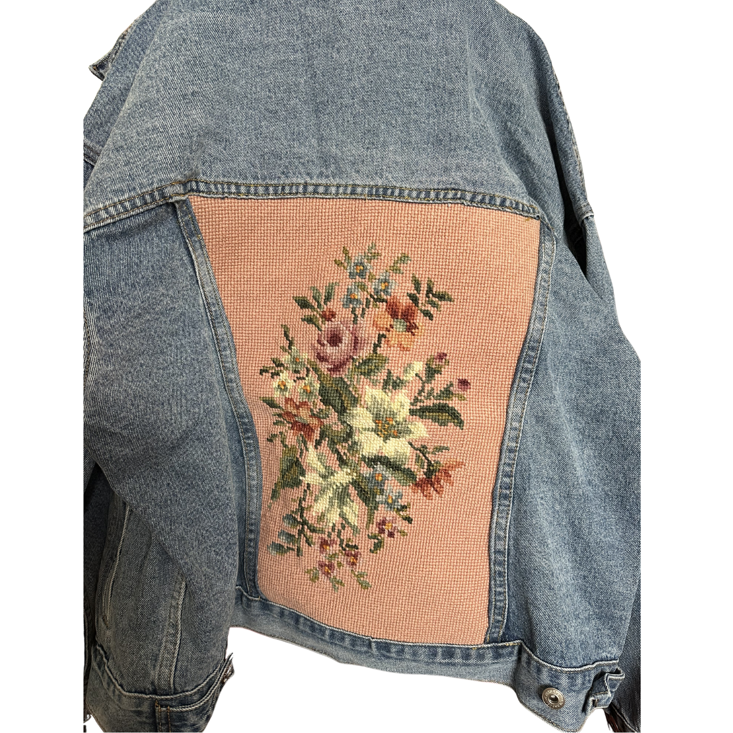 Denim & Vintage Needlepoint Jacket