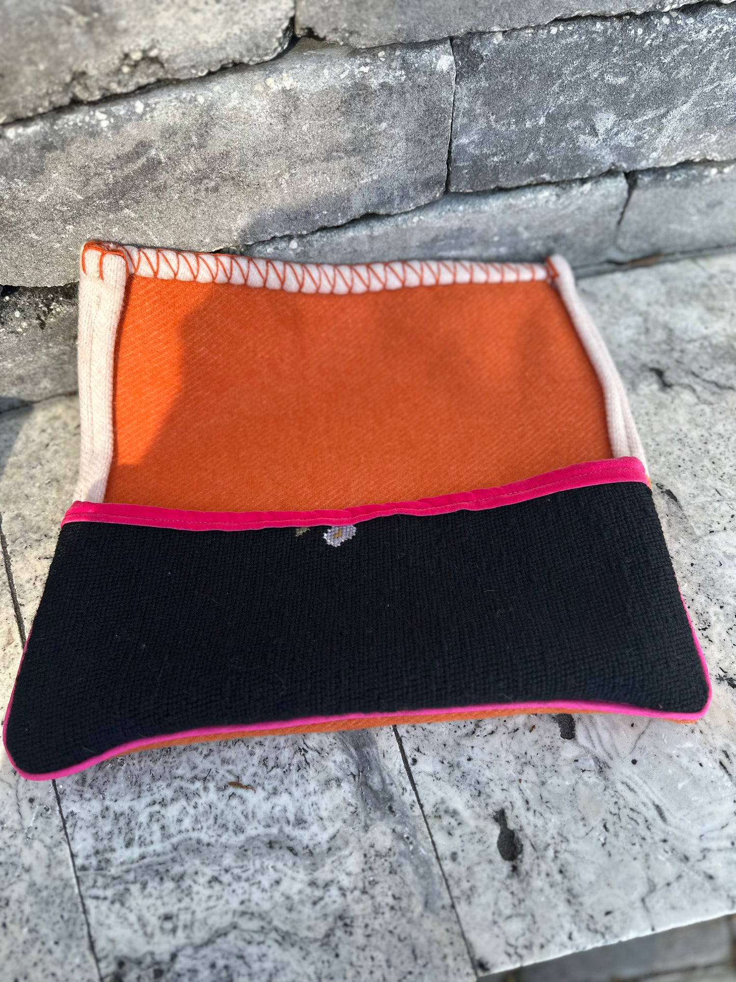 Blanket Needlepoint Clutch