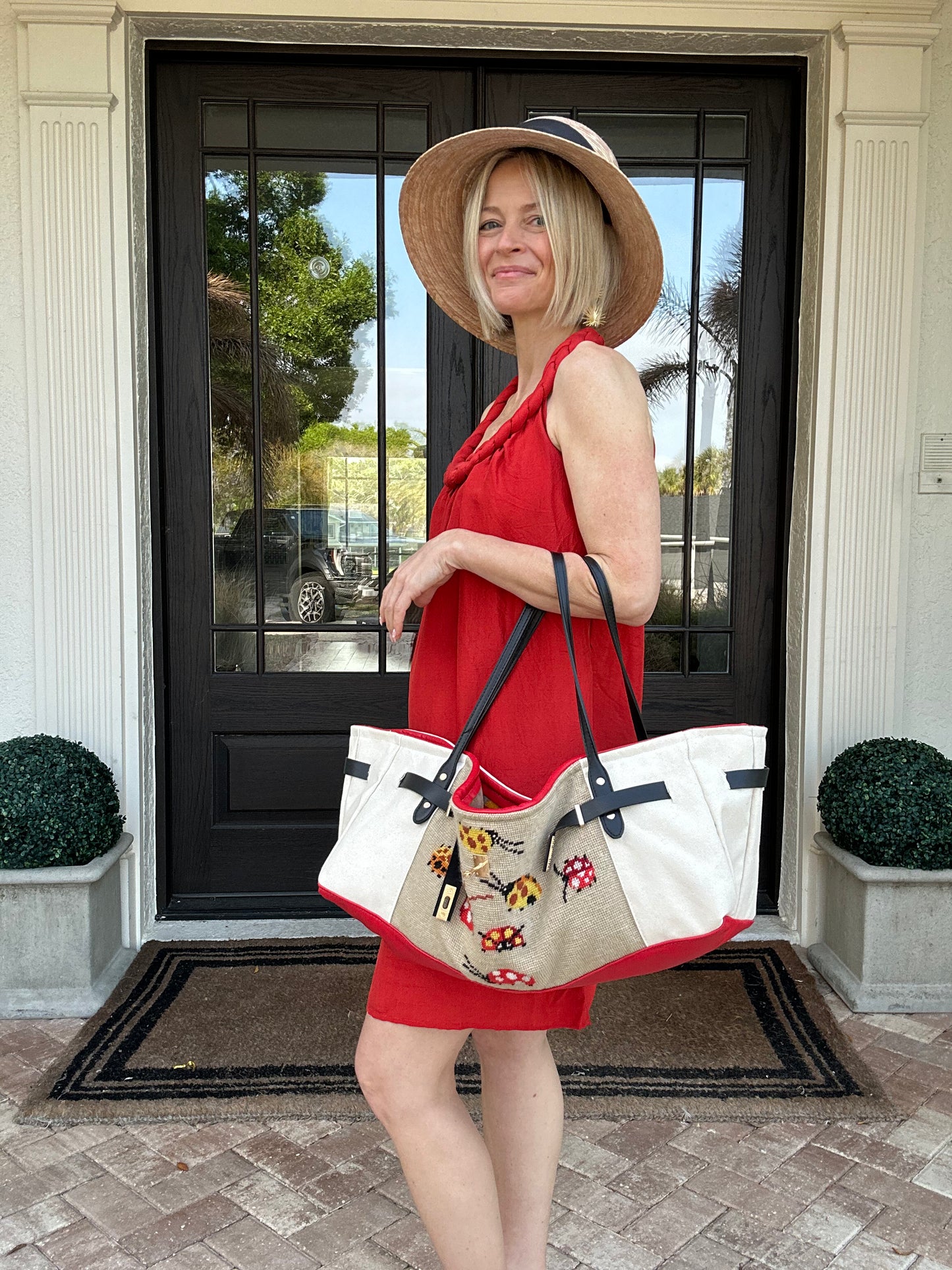 Lady Bug Boat Tote