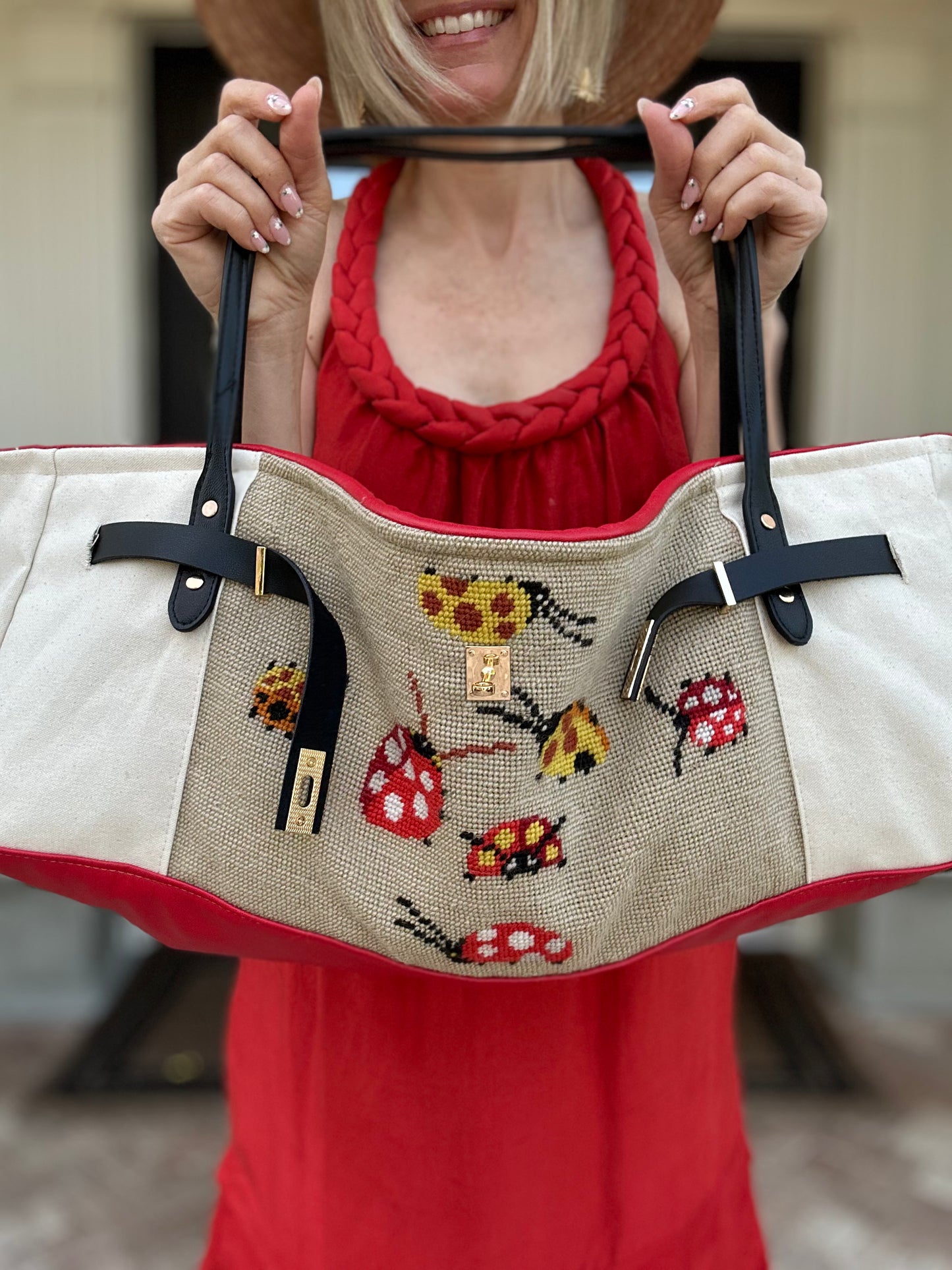 Lady Bug Boat Tote