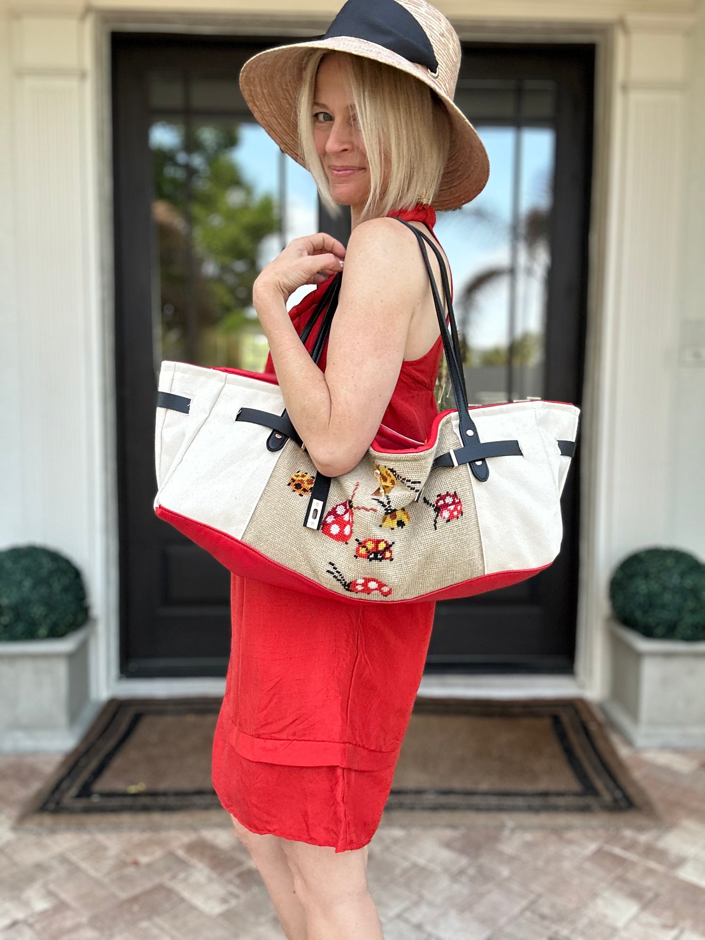Lady Bug Boat Tote