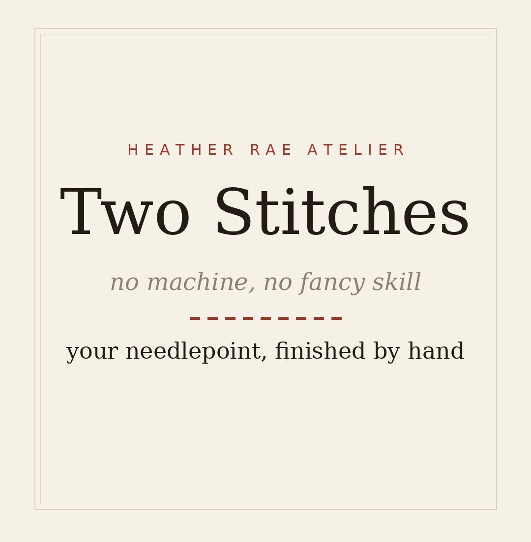 Envelope Clutch — Needlepoint Finishing Pattern Generator
